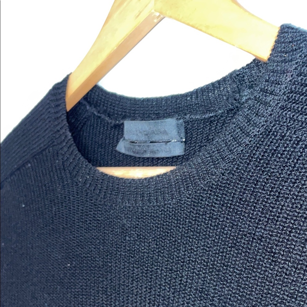 Balenciaga Women’s Black Crewneck Knit Sweater Sz Large - Picture 9 of 12